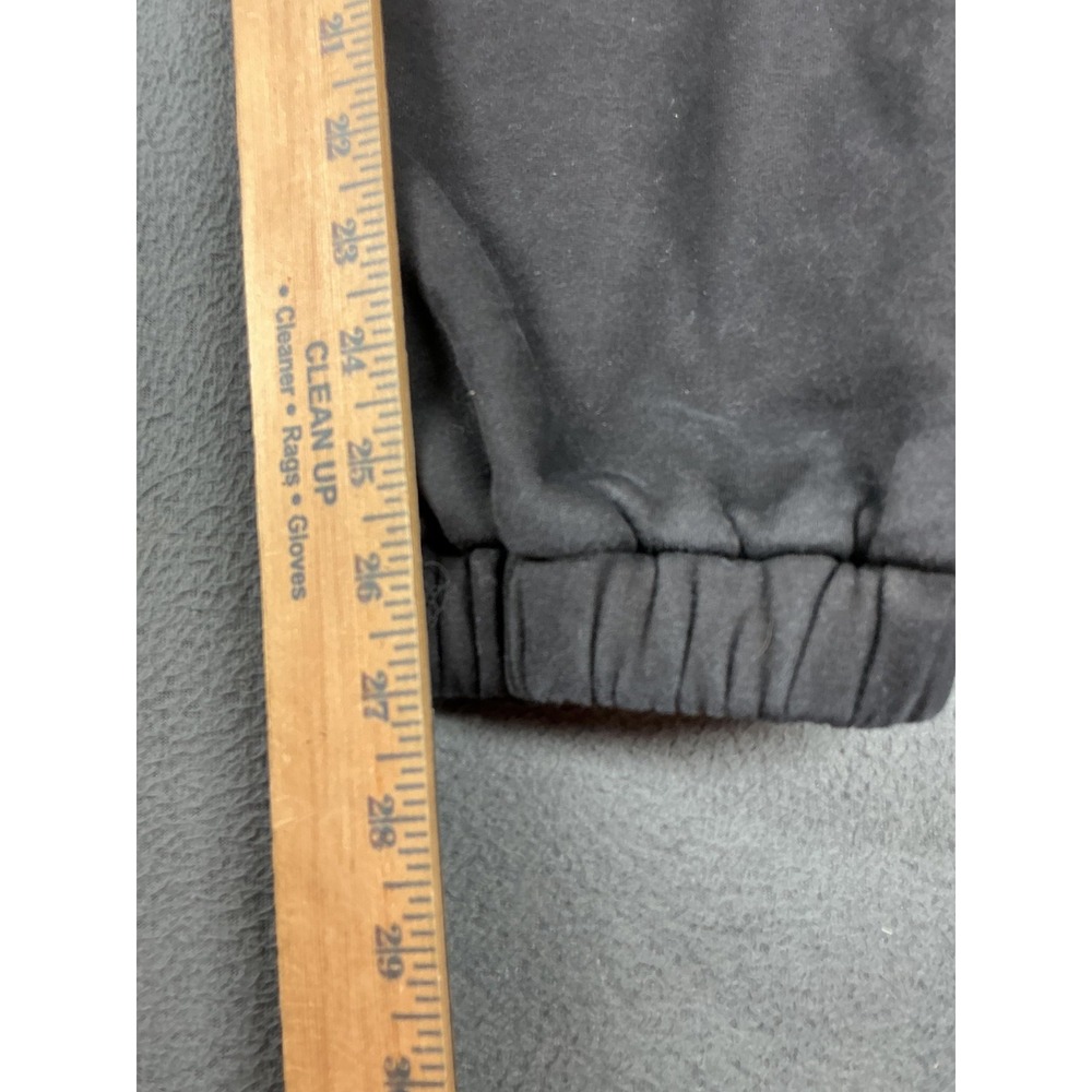 Comfrt Pants Mens L Black Fleece Sweatpants Elastic Waist Pockets Relaxed - Picture 3 of 9
